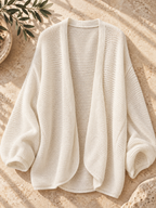 Women’s Open-Front Relaxed Knit Cardigan