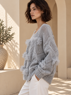 Women’s Relaxed Long Sleeve Knit Pullover