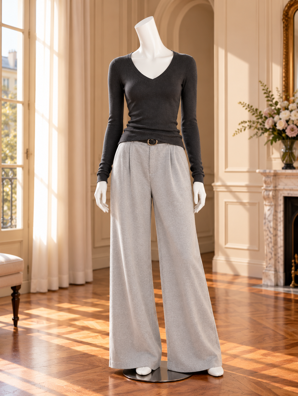 Women’s Tencel-Wool V-Neck Base Layer Top