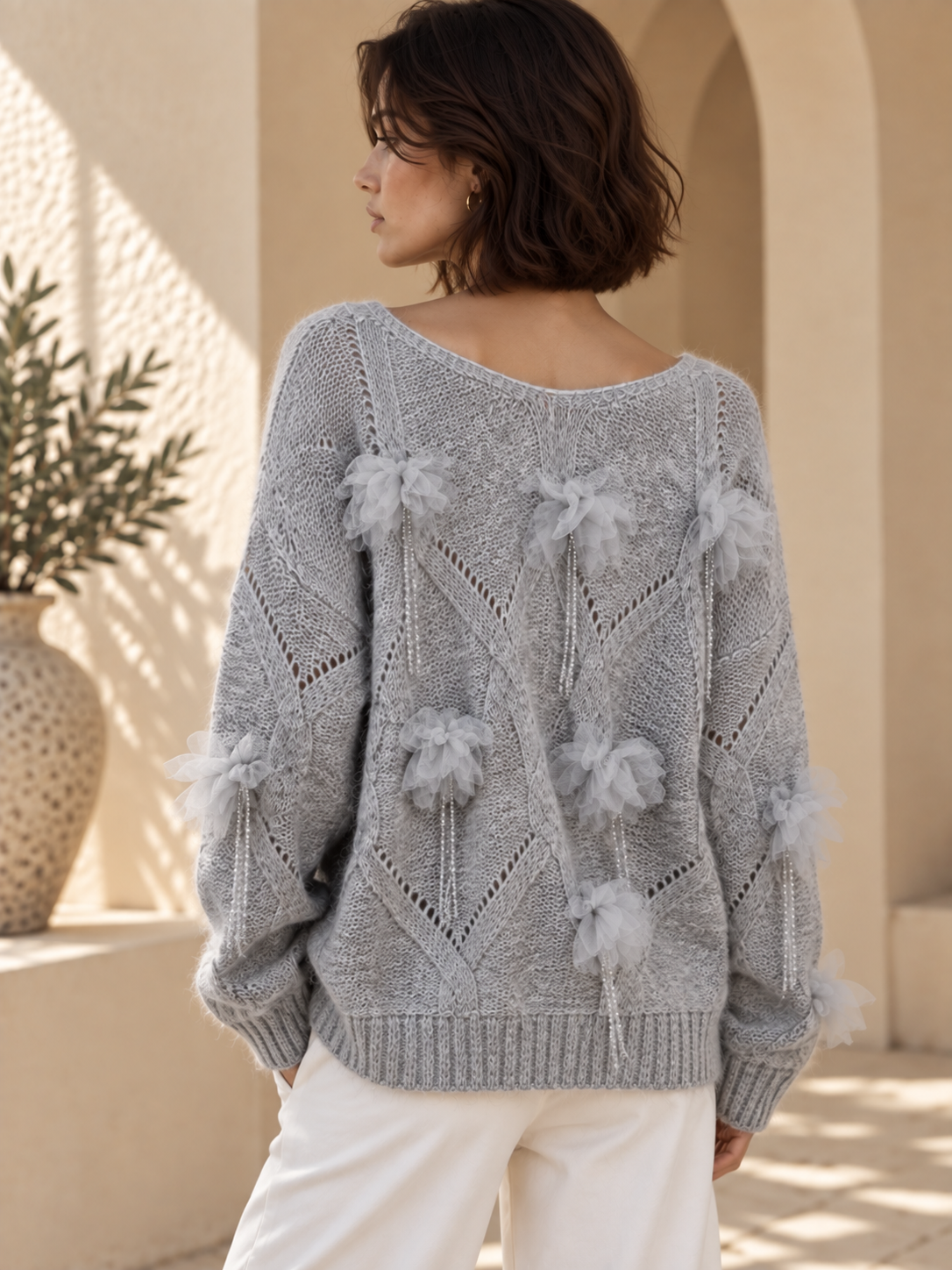Women’s Relaxed Long Sleeve Knit Pullover