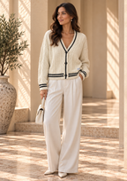 Women’s Long Sleeve Wool-Blend Cardigan