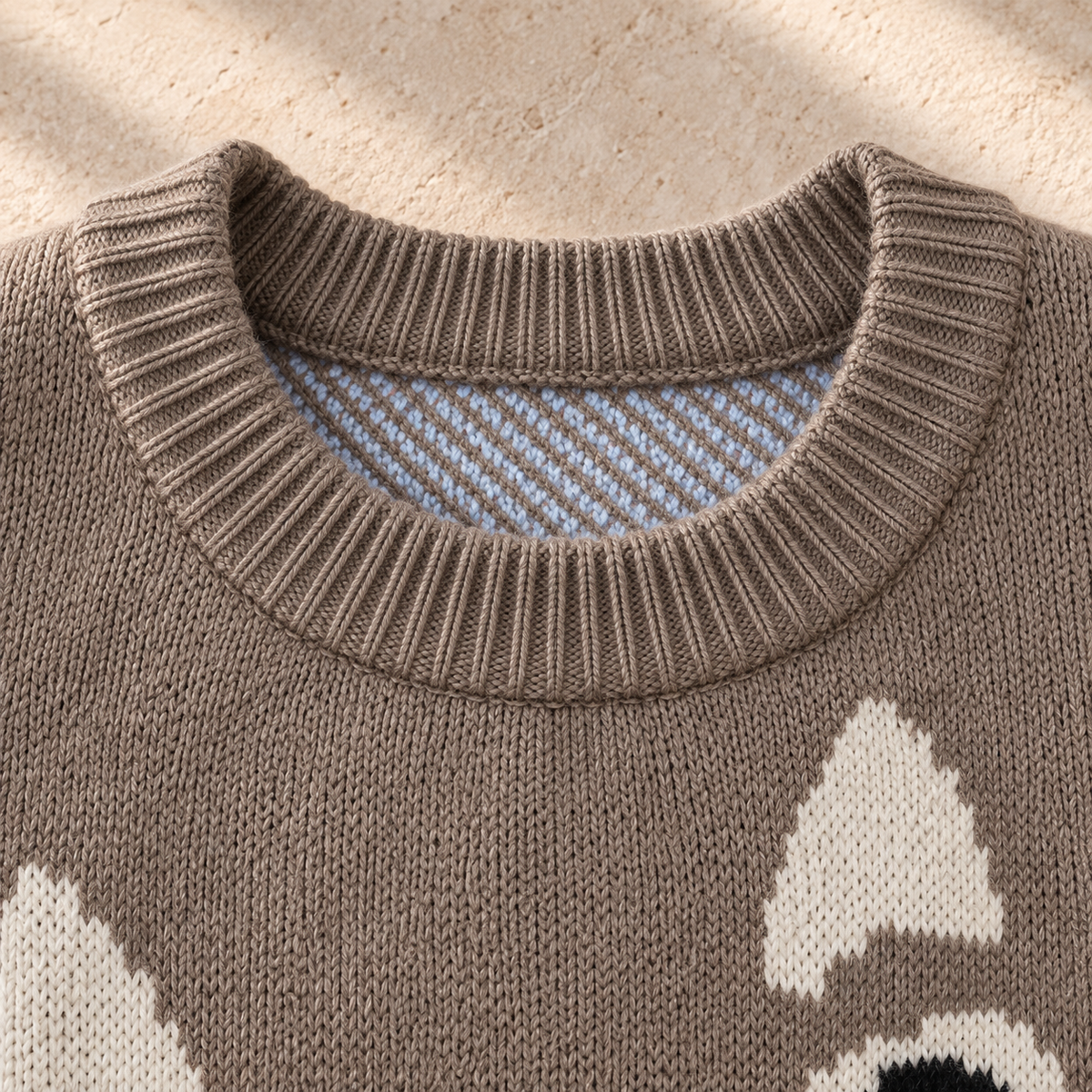 Women’s Color-Block Round Neck Knit Sweater