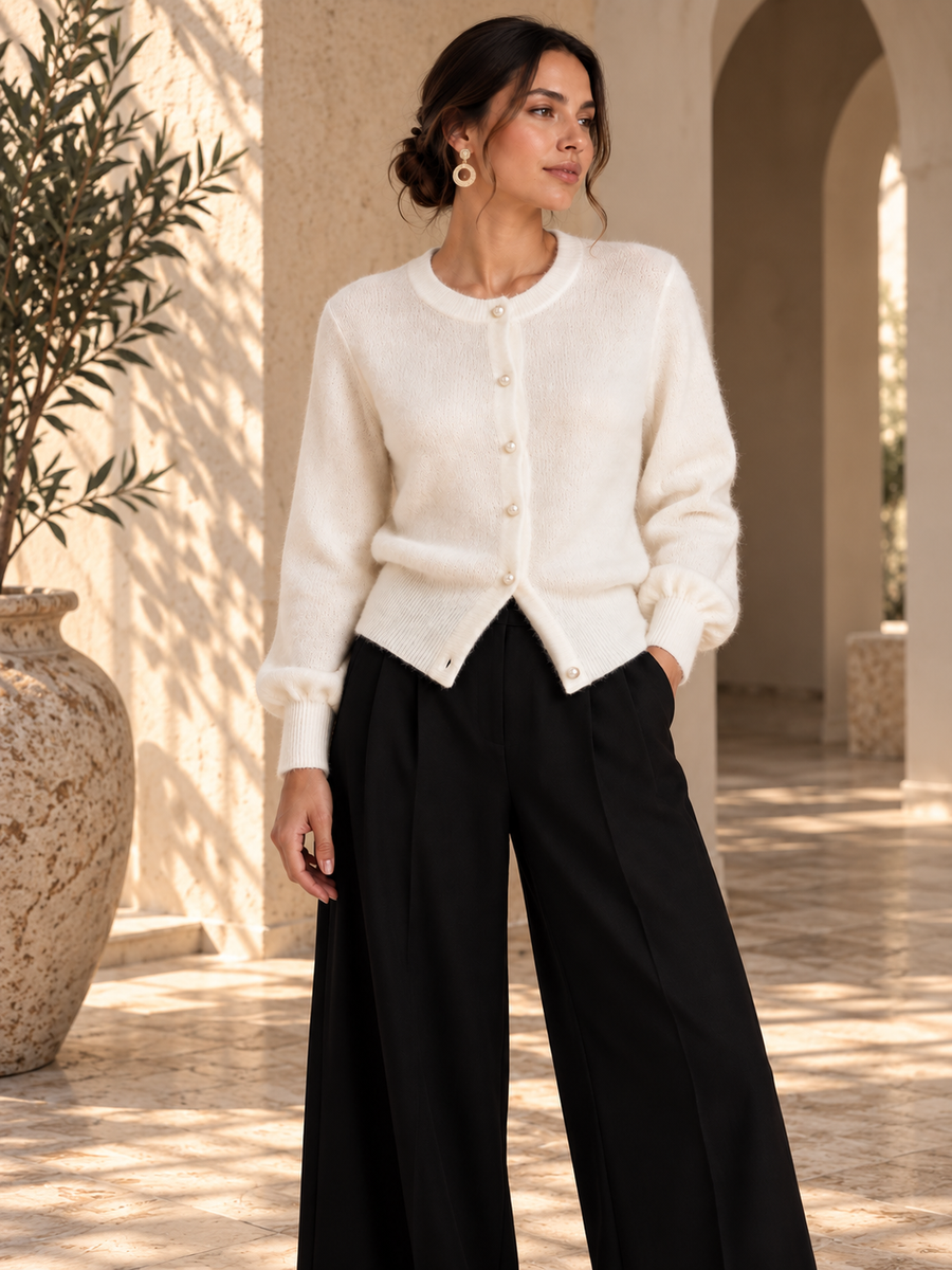 Women’s Cropped Knit Cardigan