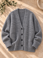 Women’s Long Sleeve V-Neck Knit Sweater