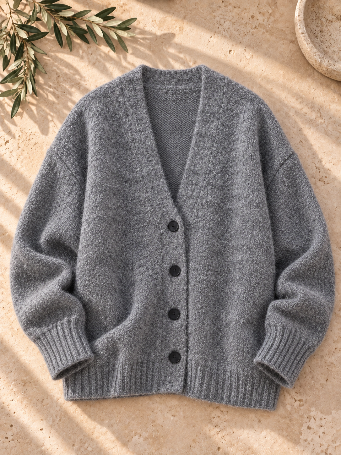 Women’s Long Sleeve V-Neck Knit Sweater